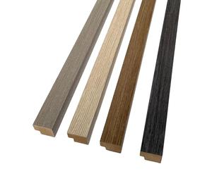 DBS Bathrooms End Cap Trim for Acoustic Slat Wall Panels, Wood Veneer MDF, Pet Polyester Backing 3D Sound Absorption (Natural Oak)