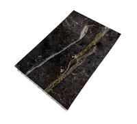 DBS Black Gold Marble 10mm Sample Piece Bathroom PVC Cladding Wall Shower Panel Sample