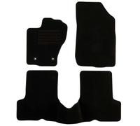 DBS Car Floor Mat - Made to Measure - 3 Pieces - Non-Slip - Black Needle Felt 900 g/m² - Velour Manufacturing - Star Range - 1765238