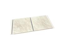 DBS Grey Marble Chrome 5mm Sample Piece Bathroom PVC Cladding Shower Wall Panels