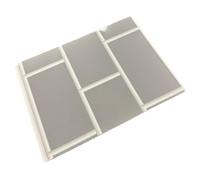 DBS Grey Metro Tile 5mm Sample Piece Bathroom PVC Cladding Wall Shower Panel Sample