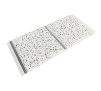 DBS Platinum White Sparkle Chrome Strip 8mm Sample Piece Wall Cladding Ceiling Panels Sparkly Sample