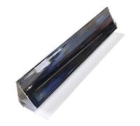 DBS Silver 8mm Coving 2.6m Trim for Bathroom Ceiling Cladding Shower Wall Panels PVC