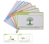 DBT Flashcards for Coping Skills - Dialectical Behavior Therapy Cards with Portable Ring, Mental Health Support Tools for Emotional Wellness