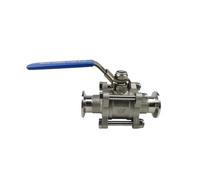 DBTGCFPW Manual Ball Valve 304 Stainless Steel Three-Piece KF16 KF25 KF40 KF50 clamp Vacuum pipel(KF16)