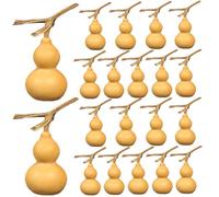 Dbvnnsy 20PCS Natural Mini Dried Bottle Gourds 1.57-2.36 Inch, Cute Craft Gourds for DIY Home Decor, Gourd Art Projects, Birdhouses, Floral Arrangements & Seasonal Decorations