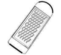 Dbvnnsy Flat Stainless Steel Cheese Grater with Non-Slip Handle & Base, Multi-Function Handheld Food Grater for Cheese, Vegetables, Potatoes, Butter & Chocolate