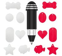 Dbwhole Engraving Tool, with 2 Color & 7 Lovely Blank Tags, Compatible with Cricut Maker, Explore, Explore Air, Explore Air 2 and Explore One