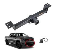 DBXB-RV 2-Inch Front Receiver Hitch Compatible with 2007-2021 Toyota Landcruiser, Sequaia, Tundra. Multi-Fit Hitch to Receive a Tow Hook or Shackle Mount, Black Matte Powder Coated. 31198