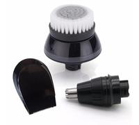 DBXGBST [Shaving Head] Replacement Face Cleaning Brush+Sideburn Trimmer+Nose Trimmer Head Compatible with for Philips S5050 RQ1150 RQ1050 Series 5000 9000 RQ32 RQ1250 [Easy To Replace]