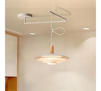 DBXMJWCMDT Adjustable Swing Arm Pendant Light - Modern Minimalist Hanging Fixture with Rotation, Ideal for Kitchen Island, Dining Room, or Restaurant Decor Type A