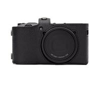 DBZZ Handcrafted Vintage Genuine Leather Full package Camera Case Protector For Ricoh GRIII/GRIII X (Black-Case)