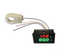 DC 0 300V Hall Voltmeter Ammeter Waterproof 1pc with Dual Digital Display for Monitoring Voltage and Current in Electrical Systems (200A)