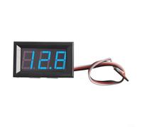 DC 0 30V Digital Voltmeter with 3 Wires and Reverse Connection Protection for Battery and Motorcycle Use (blue)