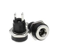 DC-022B 3A 12v For DC Power Supply Jack Socket Female Panel Mount Connector 5.5 Mm X 2.1mm 5.5 Mm X 2.5mm DC022B Connector 10Pcs(10Pcs 5.5x2.1mm)