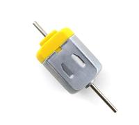 DC 1.5V-12V 130 Carbon Brush electronic starter Double Shaft 3000-7000RPM Diy Toy Model Small electronic starter Wind Generator Making Accessories MQXFCZUX(Yellow back motor)