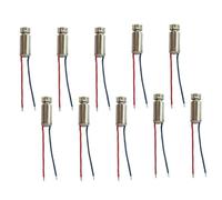 DC 1.5V-3V 8000RPM Vibration Motor Vibration Coreless 4 * 8 mm 10 pieces 1.5V-3V 8000Rpm remote control aircraft Stable and reliable performance