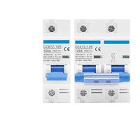DC 1000V/500V 125A MCB Solar Energy PV 1P 2P 4 Poles 80 Amp 100A Current Main Witch Protector DZ47Z-125 1Pcs(1P,100A)