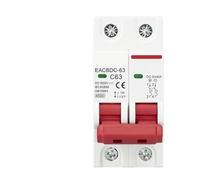 DC 1000V Solar Circuit Breaker Overload Protection Switch 6A/10A/16A/20A/25A/32A/40A/50A/63A 2P DC1000V Photovoltaic MCB PV(6A)