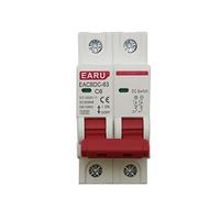 DC 1000V Solar Mini Circuit Breaker Overload Protection Switch 6A/10A/16A/20A/25A/32A/40A/50A/63A 2P DC1000V Photovoltaic MCB PV Air switches (Color : 40a, Size : DC 2P)