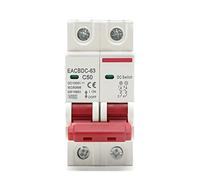 DC 1000V Solar Mini Circuit Breaker Overload Protection Switch 6A/10A/16A/20A/25A/32A/40A/50A/63A 2P DC1000V Photovoltaic MCB PV 1Pcs (Color : 25a, Size : 2P)