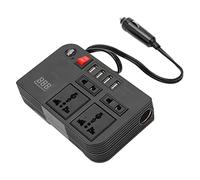 DC 12 to AC Power Converter Electrical Inverter Transformer with 4 USB Ports and 4 Outlets