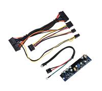 DC 12V 120W Power Supply Module, PC Power Supply for Mini ITX HTPC POS Systems, 24Pin ATX Connector with DC Input Cable, Industrial - Grade Solid Capacitor for Stable Reliable Perf