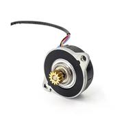 DC 12V 14HK0402 36MM Round Thin Stepper electronic starter 0.9 Degree 2-Phase 4-Wire with 13T Metal Copper Pulley MQXFCZUX