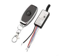DC 12V 1A Wireless Remote Control Switch with RF 433MHz Receiver and Learning Button, for Linear Actuators, Motors, LED Lights and Indust