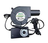 DC 12V 2.85A Mini Blower Firewood BBQ Stove Adjustable Speed Large Air Volume Turbo Fan 5500R/Min Waste Oil Stove Wood Stove No Power Supply