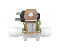 DC 12V 24V 1/2" 3/4" Plastic Electric Normally Closed Solenoid Valve Magnetic Water Air Pressure Controller Switch(1/2",12V_Normally Closed)