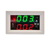 DC 12V 24V 10A 20A dual display time relay module Mini LED digital delay relay timing delay cycle time control switch(12V White)
