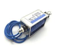 DC 12V/24V 10mm Stroke 6N Pull Push Type Open Frame Solenoid Electromagnet JF-0630B 1Pcs(DC24V)