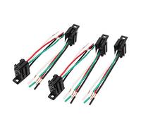 DC 12V/24V 4-Pin Relay Socket Harness Holder Connector 5pcs for Car Truck