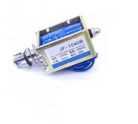 DC 12V/24V 400mA Push Pull Type Open Frame Solenoid Electromagnet 10mm 25N 5.5LB JF-1040B 1Pcs(DC12V)