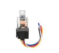 DC 12V 24V 80A Automotive Relay 4Pin 5Pin Dual Contact Copper Pin with Socket Waterproof Relay Module(24V 5PIN)