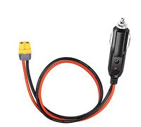 DC 12V/24V Car Charger to XT60 Plug Connector 12AWG Car Charging Cable Power Supply Works with Ecoflow Delta River Powerstations (12V 24V Cable)