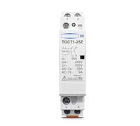 DC 12V 24V Coil Household AC Modula Contactor TOCT1-25-Z 1pcs(DC 24V 1NO 1NC)