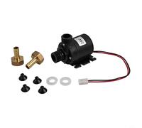 DC 12V 24V Solar Powered Circulating Pump Kit for Hot Water Featuring Low Noise Discharge Head and 12 Thread Inlet and Outlet for Easy Installation (24V)