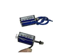 DC 12V 24V Solenoid Electromagnet Push Pull Through Type Magnet 10mm Stroke 5N Force Spring Magnet(DC 24V)