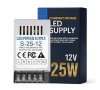 DC 12V 2A Power Supply 25W Transformer Universal Regulated Switching Adaptor for 3D Printers LED Strip Lights CCTV Computer Project Security
