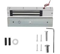 DC 12V 280kg Holding Force Single Door Electric Magnetic Electromagnetic Lock with LED Light, Heavy Duty Magnetic Door Lock, High Strength Aluminium Alloy Electromagnetic Lock for