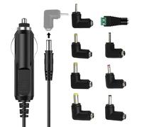 DC 12V 2A Car Charger Cord to Cigarette Lighter with 8 Connector Universal DC Power Cable for Portable DVD Player GPS Bluetooth Speakers Breast Pump Nextbase Bush Naviskauto Sylvania Router Shavers