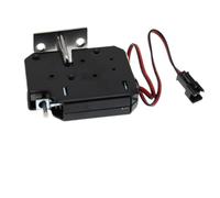 DC 12V 2A Small Solenoid Electromagnetic Electric Control Cabinet Drawer Lockers Lock Pudsh-Push Design, Automatic Open the Door