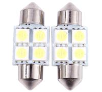 DC 12V 31mm 4 5050 SMD Car Interior Dome Festoon LED Light White 2 Pcs
