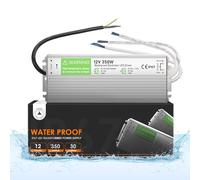DC 12V 350W 30A Power Supply Outdoor Waterproof LED Driver Transformer IP67 Waterproof Aluminum Alloy Shell For Lighting Led Strip,Module LED Power Accessories (350, Watts)