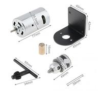 DC 12V-36V 555 electronic starter Bench Drill with 0.6-6mm B10 Chuck and Mounting Bracket Lathe Press electronic starter Tool Set CZAOINCU