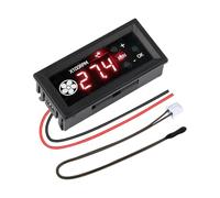 DC 12V 4-Wire Adjustable Fan Speed Controller, Fans Temperature Regulator with Digital Display Temperature and Speed Supports 3A Fan PWM 25KHz