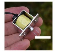 DC 12V 400g Large Thrust Push-Pull Square Electromagnet Frame Through Type Solenoid Stroke 5mm RUAJOGYNVM