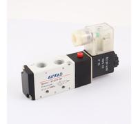 DC 12V 400mA 4.8W Single Coil Pneumatic Solenoid Valve w LED Light